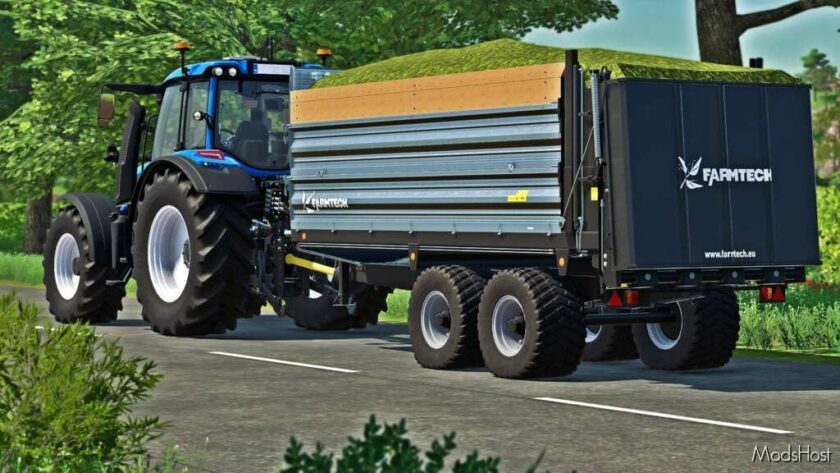 Farmtech Superfex 1200 Manure Spreader/Trailer for Farming Simulator 22