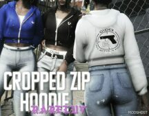 Cropped ZIP Hoodie for MP Female for Grand Theft Auto V
