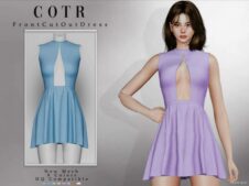 Front CUT OUT Dress for Sims 4