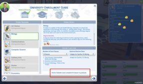 Sims 4 Mod: Scholarships Give Credits (Image #4)