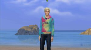 Sims 4 Male Clothes Mod: I AM Kenough Pullover from Barbie Movie (Image #2)