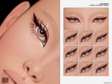 Glitter Eyeliner N284 for Sims 4
