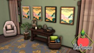 Calanques National Park Simlish Poster for Sims 4