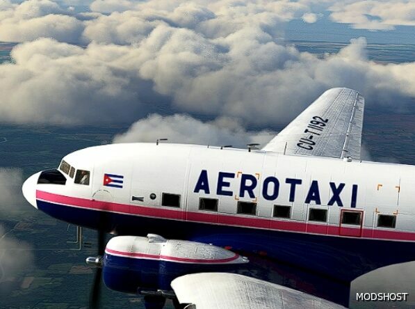 Douglas DC3 to AEROTAXI. for Microsoft Flight Simulator 2020