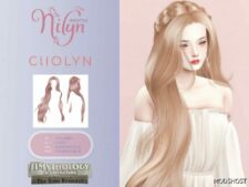 Sims 4 Female Mod: Simythology Cliolyn Hair (Image #2)