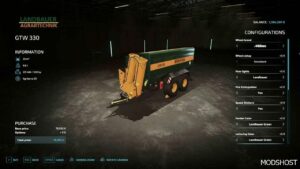 FS22 Bergmann Trailer Mod: GTW 330 LE Universal V1.1 (Image #2)