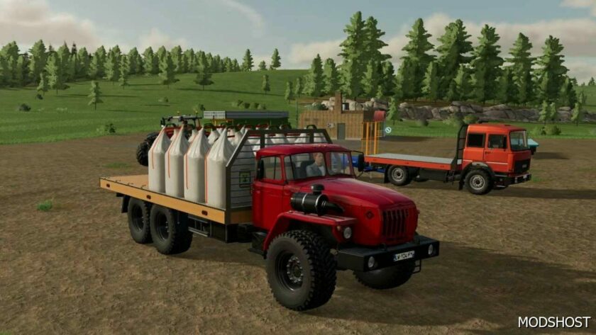 Ural Flatbed Autoload V1.2 for Farming Simulator 22