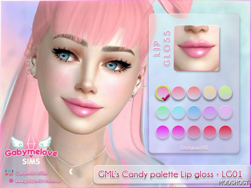 GML’s Candy palette Lip gloss • LG01 for Sims 4