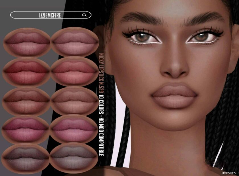 Nicky Lipstick N.529 for Sims 4
