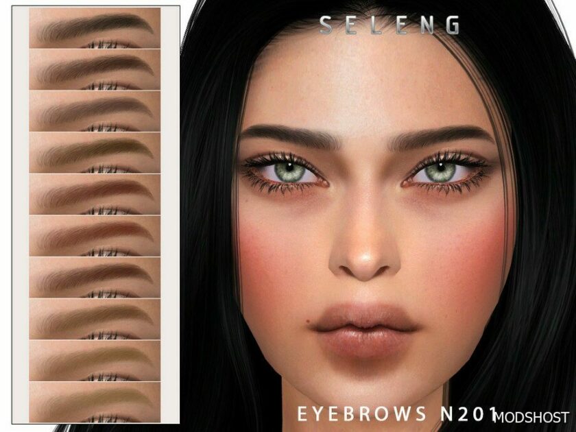 Eyebrows N201 for Sims 4