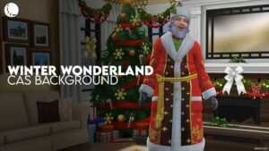 Winter Wonderland (CAS Background) for Sims 4