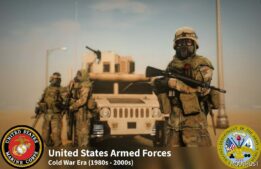 GTA 5 Military Player Mod: US Military Cold WAR ERA Base Pack Eup(Sp/Fivem Addon/Replace) (Featured)