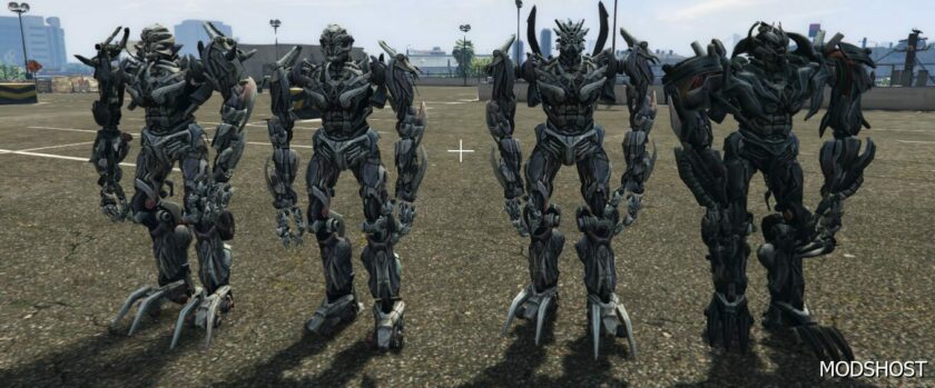 GTA 5 Player Mod: Transformers Dotm Protoforms Pack (Featured)