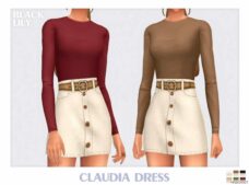 Claudia Dress for Sims 4