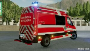 FS22 Mercedes-Benz Vehicle Mod: Sprinter 2019 ELW V1.2.1 (Image #2)