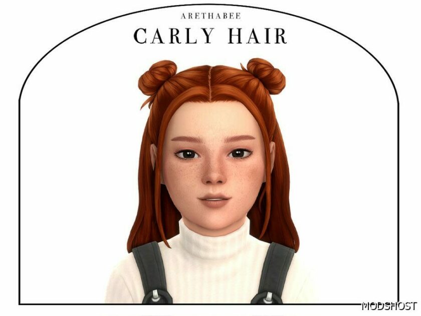 Carly Hair (Children) for Sims 4