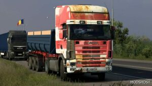 ETS2 RJL Mod: OLD RED, White Skin for Scania RJL 4 Series (Image #2)