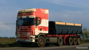 ETS2 RJL Mod: OLD RED, White Skin for Scania RJL 4 Series (Image #3)