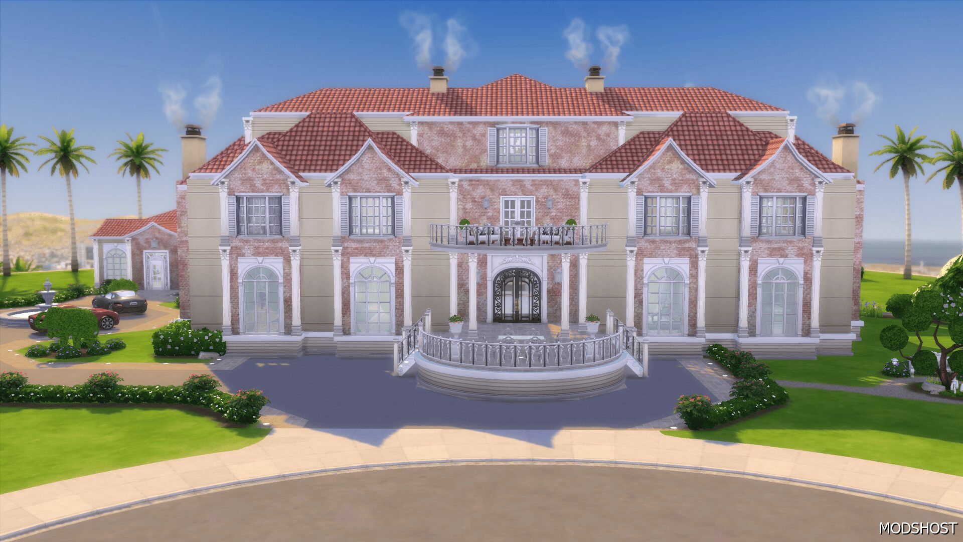 Cliffside Estate No CC Sims 4 House Mod - ModsHost