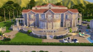 Sims 4 House Mod: Cliffside Estate No CC (Image #3)