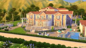 Sims 4 House Mod: Cliffside Estate No CC (Image #5)