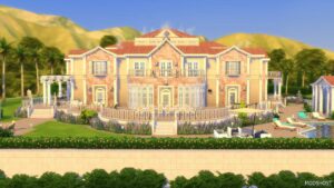 Sims 4 House Mod: Cliffside Estate No CC (Image #13)