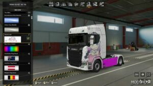 ETS2 Scania Mod: Streamline Kanan Skin 1.40–1.48 (Image #2)