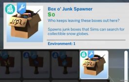 Sims 4 Object Mod: City Living BOX O’ Junk Spawner (Image #5)