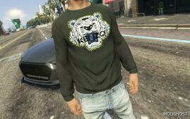 GTA 5 Player Mod: Kenzo Jumper SET for MP Male (Image #2)