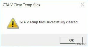 GTA V Clear Temp Files in Folder for Grand Theft Auto V