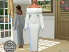 OUTFIT 351 – Dress for Sims 4