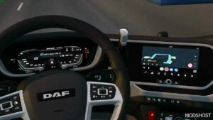 ETS2 DAF Interior Mod: High Quality Dashboard - DAF 2021 XG & XG+ V2.5.1 (Image #3)