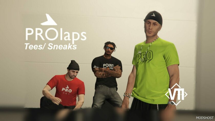GTA 5 Player Mod: Prolaps Tees & Sneaks for MP Male (Featured)
