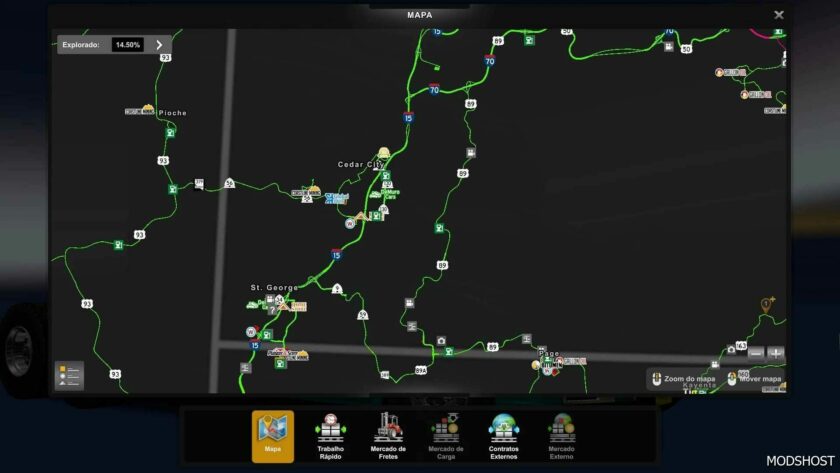 Ultra Zoom Map [1.40-1.49] for American Truck Simulator