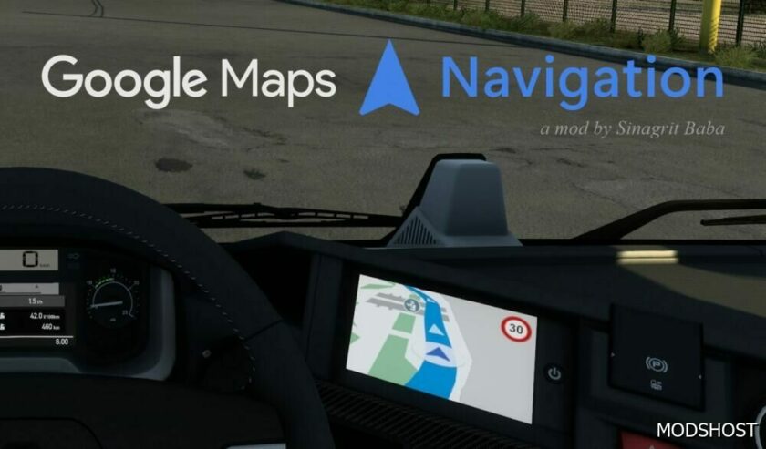 Google Maps Navigation V2.9.1 for Euro Truck Simulator 2