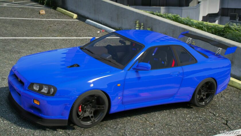Nissan Skyline R34 GT-R Stationed for Grand Theft Auto V