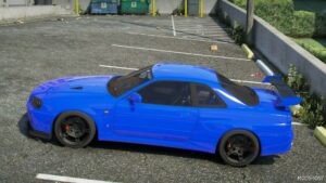 GTA 5 Nissan Vehicle Mod: Skyline R34 GT-R Stationed (Image #2)