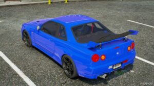 GTA 5 Nissan Vehicle Mod: Skyline R34 GT-R Stationed (Image #3)