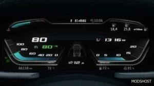 DAF 2021 Improved Dashboard V1.2 for Euro Truck Simulator 2