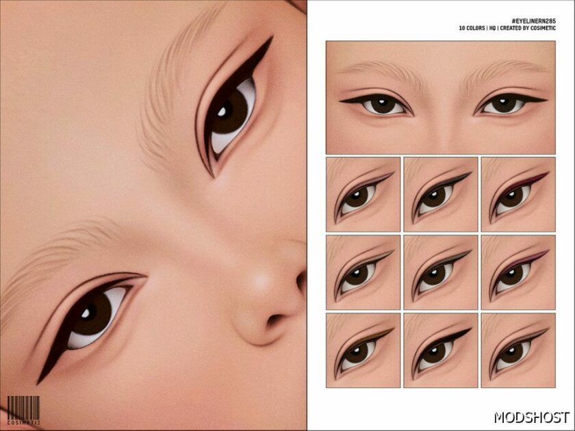 Basic Eyeliner N285 for Sims 4
