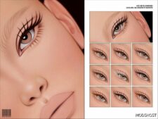 Maxis Match 2D Eyelashes N62 for Sims 4
