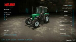 FS22 MTZ Tractor Mod: 1025 V1.1 (Image #2)