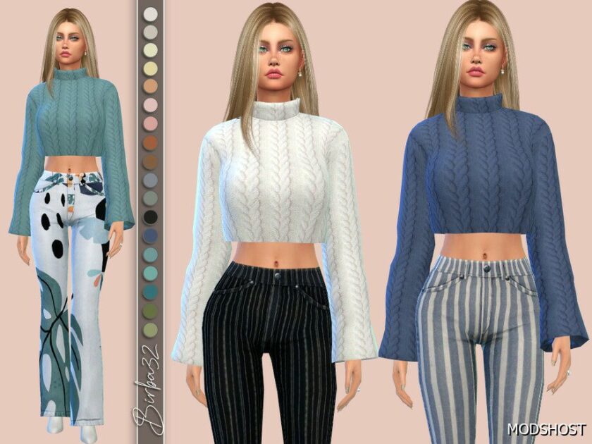 Octavia Sweater & Pants SET for Sims 4