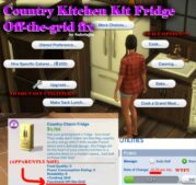 Sims 4 Mod: Country Kitchen KIT Fridge Off-The-Grid FIX (Image #2)