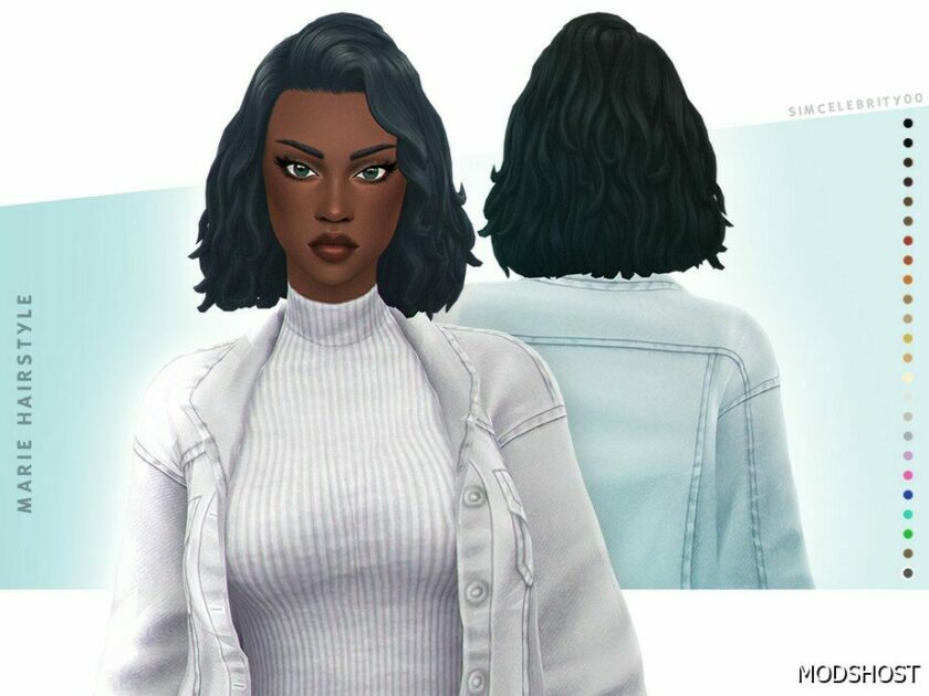 Marie Hairstyle for Sims 4