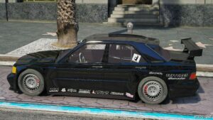 GTA 5 Mercedes-Benz Vehicle Mod: 190E EVO II (Image #3)