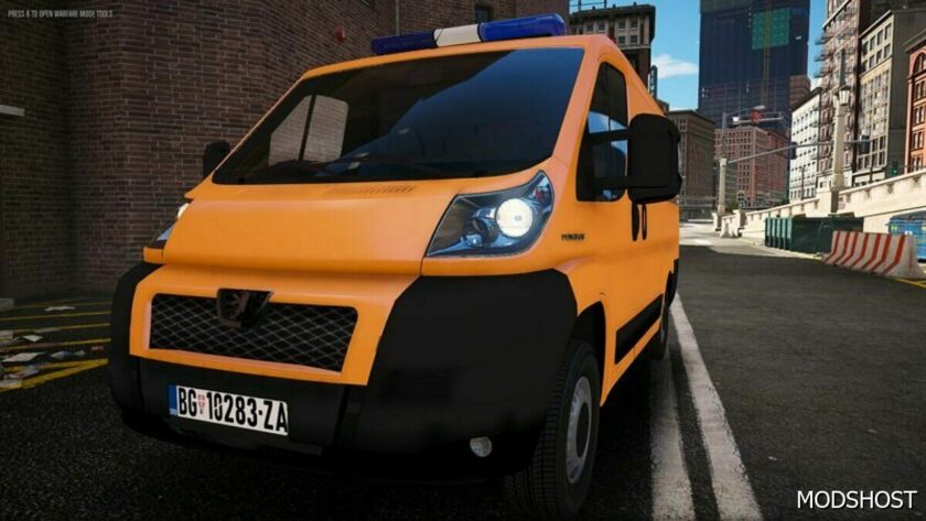 Peugeot Boxer – GSP Beograd for Grand Theft Auto V