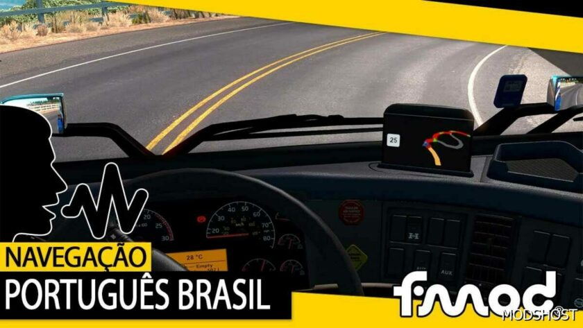 Brazilian Voice Navigation V2.0 for American Truck Simulator