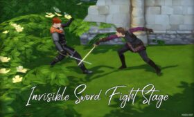 Invisible Sword Fight Stage for Sims 4
