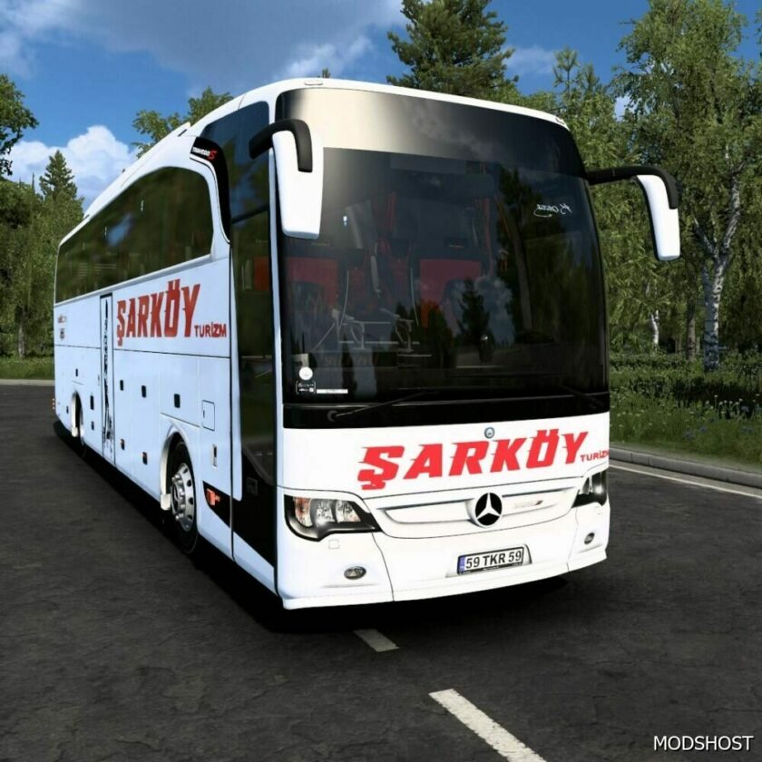 Mercedes Travego V2 Şarköy Kaplamasi [1.48] for Euro Truck Simulator 2